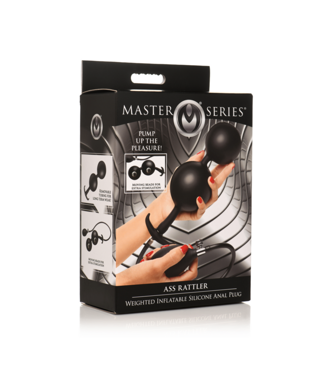 XR Brands Ass Rattler 12 cm Schwarzer Silikon-Analplug für intensives Vergnügen