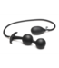 XR Brands Ass Rattler 12 cm: Zwarte Gewogen Silicone Anale Plug voor Plezier en Comfort