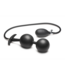 XR Brands Ass Rattler 12 cm: Zwarte Gewogen Silicone Anale Plug voor Plezier en Comfort