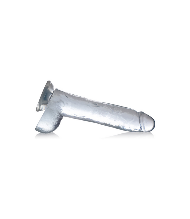 Curve Toys Realistischer Dildo mit Hoden 26,7 cm – Kristallklar & Phthalatfrei
