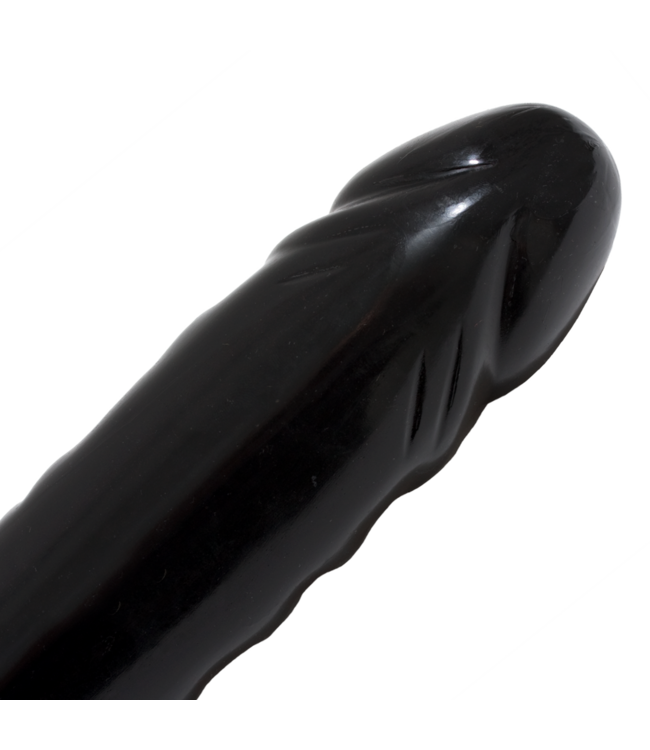 Doc Johnson Dubbel Genot Geaderde Dildo 44,5 cm - Plezier in Tweeën met Realistische Hoofden