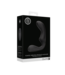 Ouch! Black Pointed Vibrating Prostate Massager with Remote Control - 10 Patterns