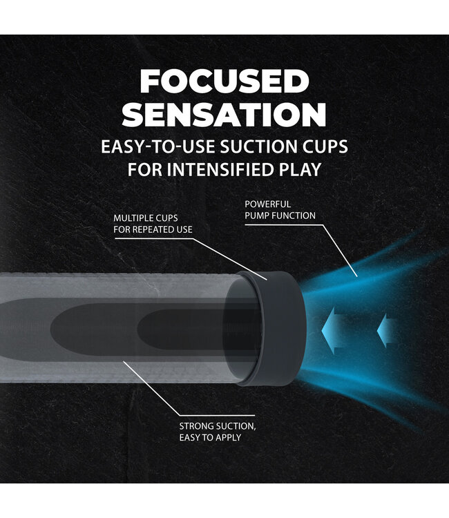 Pumped HyperPump Gun Metal – Ultra Efficiënte Oplaadbare Penis Pomp voor Maximale Erecties