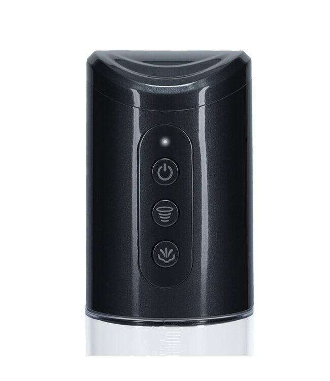 Pumped HyperPump Gun Metal - Powerful Rechargeable Penis Enlargement Pump