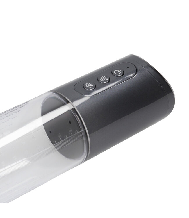 Pumped HyperPump Gun Metal – Ultra Efficiënte Oplaadbare Penis Pomp voor Maximale Erecties
