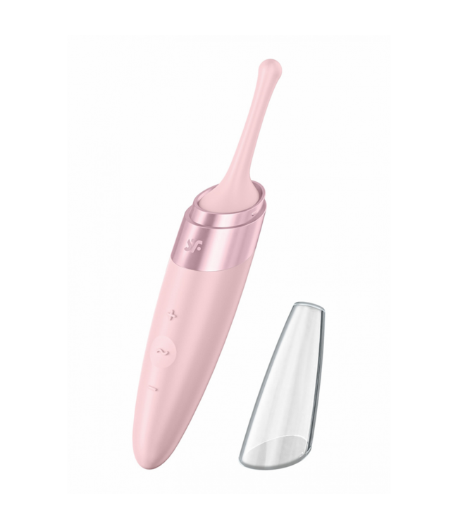 Satisfyer Stijlvolle Tip Vibrator met Gerichte Stimulatie | Twirling Joy Oud Roze