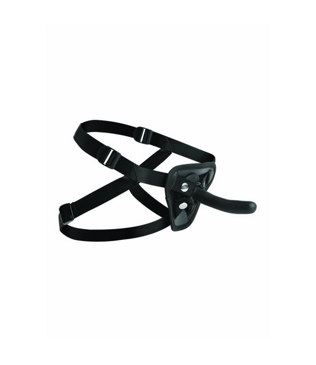 XR Brands Einsteiger Pegged Dildo 10,9 cm mit komfortablem Harness für Paare
