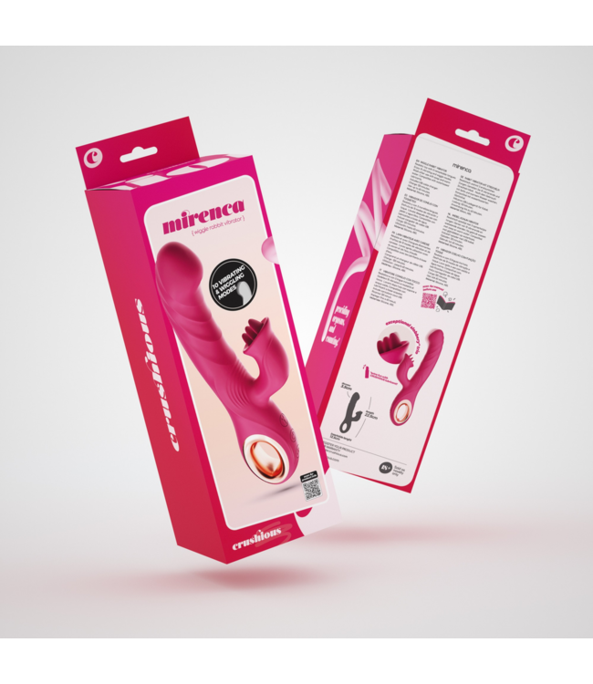 Crushious Mirenca Pink Rabbit Vibrator - G-Spot Stimulation & 10 Vibration Modes