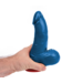 Fuck & Fist Realistische Blauwe Dildo met Zuignap - 15 cm Inbrengbare Lengte - Fist Thor M