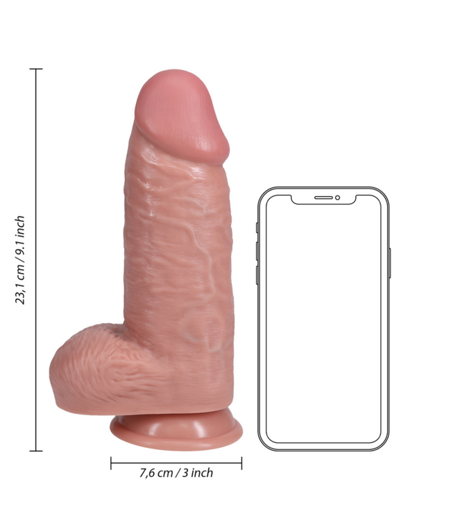 RealRock RealRock Extra Thick Realistic Dildo with Suction Cup and Veins