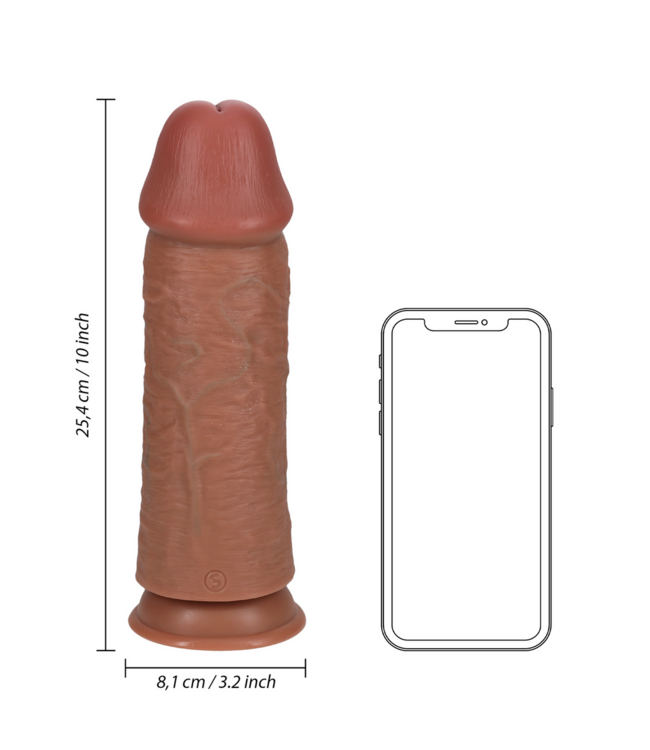 RealRock Extra Thick RealRock Dildo 25.4 cm - Smooth, Realistic & Suction Cup