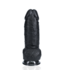 RealRock RealRock Dildo 7,6 cm – Extra dick, gerade, mit Saugnapf, schwarz