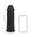 RealRock Extra Thick RealRock Dildo 25.4 cm - Black with Suction Cup