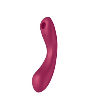 Satisfyer Curvy Trinity 1 Rot – Kraftvoller Doppel-Luftimpuls-Vibrator für Effizienz