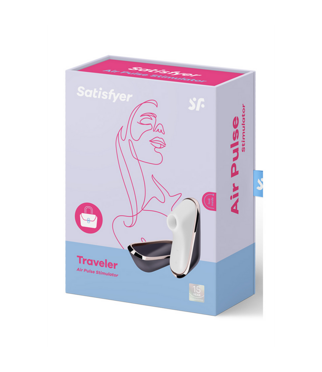 Satisfyer Chic Aubergine & Rose Gold Air Pulse Stimulator for Discreet Travel
