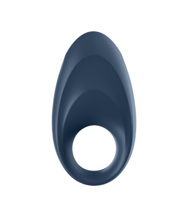 Satisfyer Mighty One Adjustable Blue Vibrating Cock Ring for Enhanced Pleasure