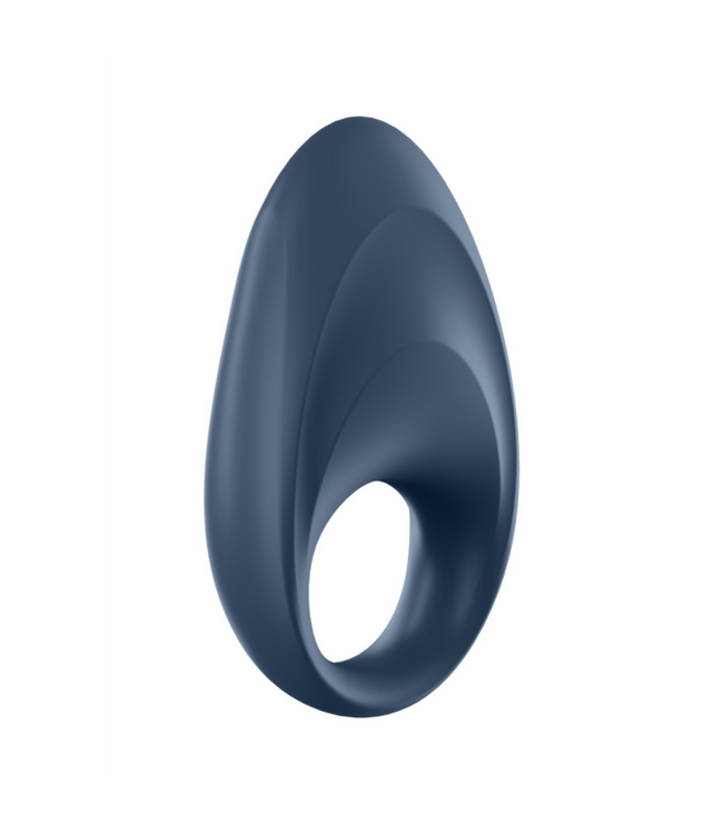 Satisfyer Mighty One Adjustable Blue Vibrating Cock Ring for Enhanced Pleasure
