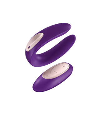Satisfyer Satisfyer Double Plus U-Shaped Remote Control Vibrator - Purple Pleasure