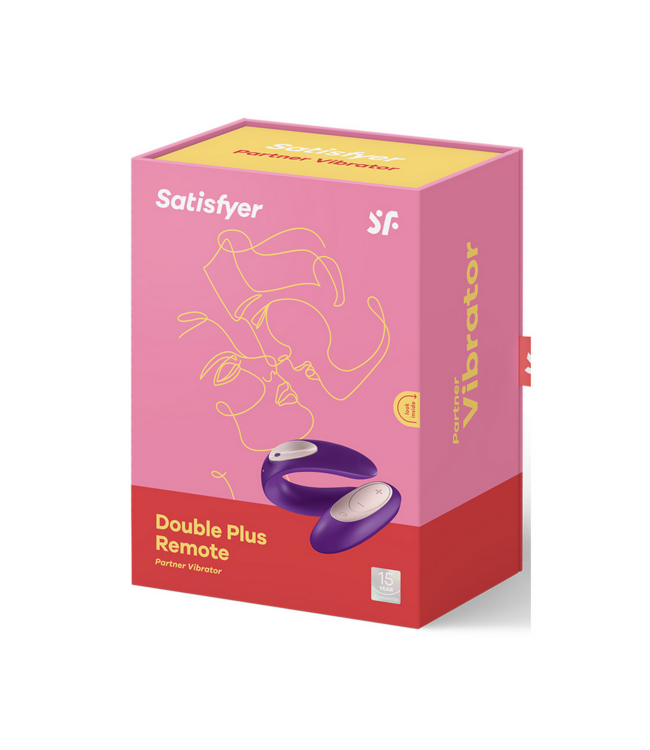 Satisfyer Satisfyer Double Plus U-Shaped Remote Control Vibrator - Purple Pleasure