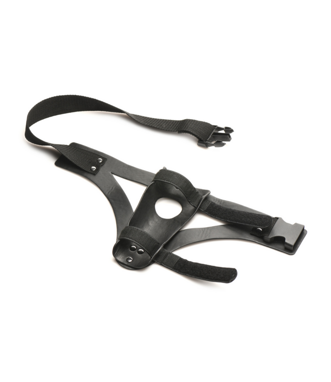 XR Brands Thunder Strap Wand Dijharnas Zwart – Verken Kinky Comfort & Elegantie