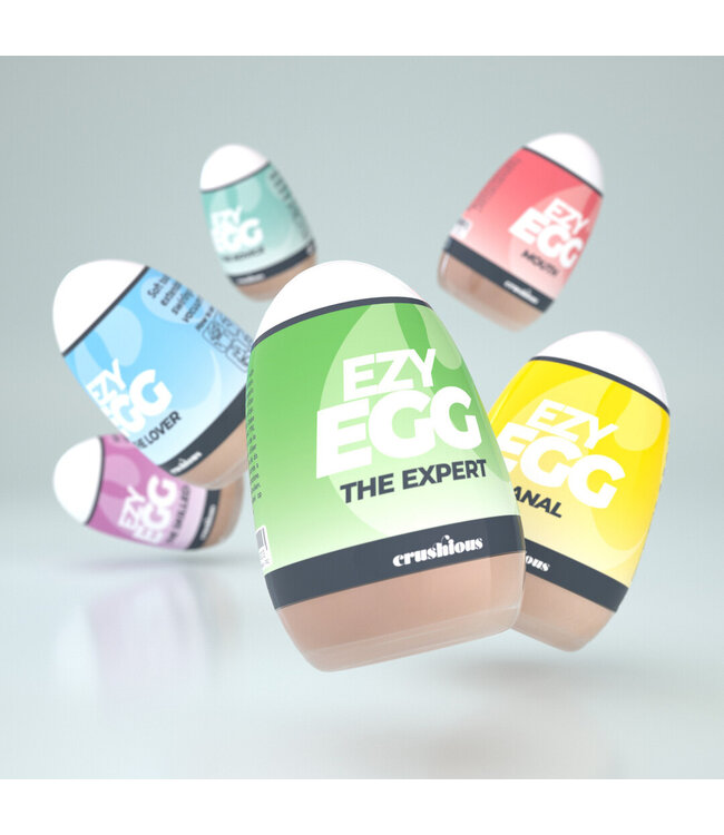 Crushious Ezy Egg Masturbator 6x Multicolor – Ontdek Varieerbaar Intiem Plezier