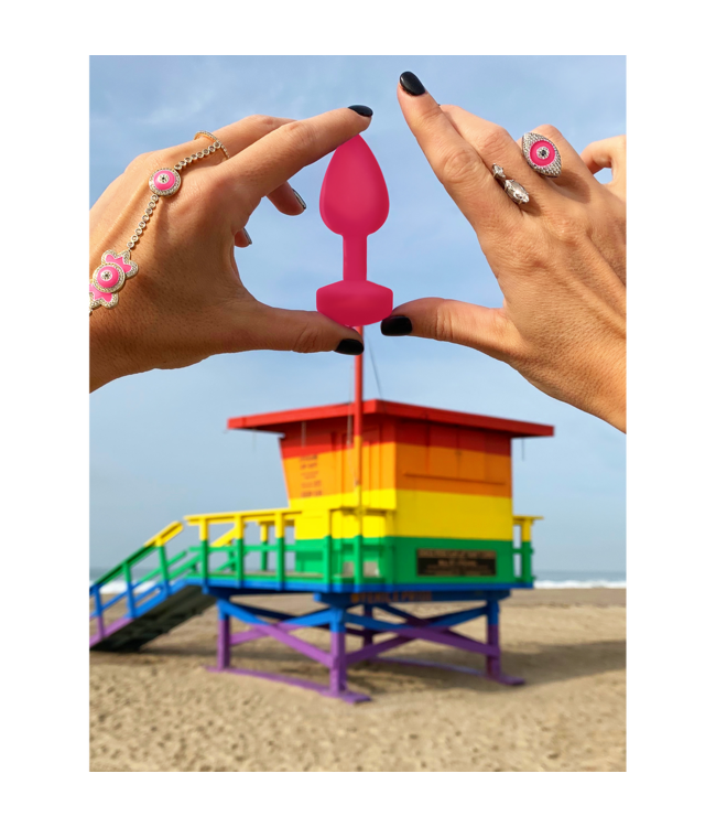 G-Vibe Gvibe G-Plug S Neon Roze – Flexibele Buttplug met Krachtige Vibratie