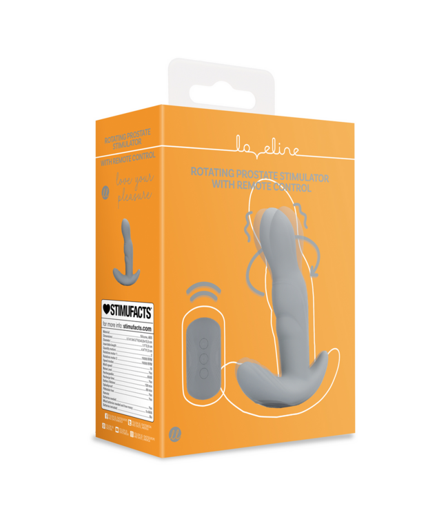 Loveline Rotierender Loveline Prostatastimulator mit Fernbedienung für intensive Freude