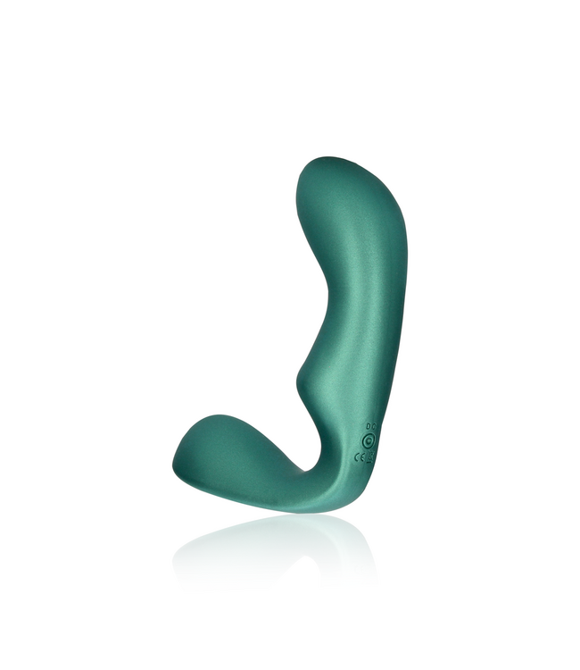 Ouch! Grüner Spitzer Prostatamassager mit Fernbedienung & 10 Vibrationsmustern