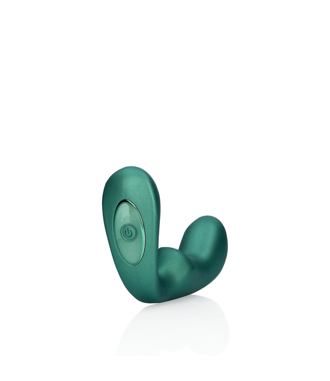 Ouch! Grüner Spitzer Prostatamassager mit Fernbedienung & 10 Vibrationsmustern