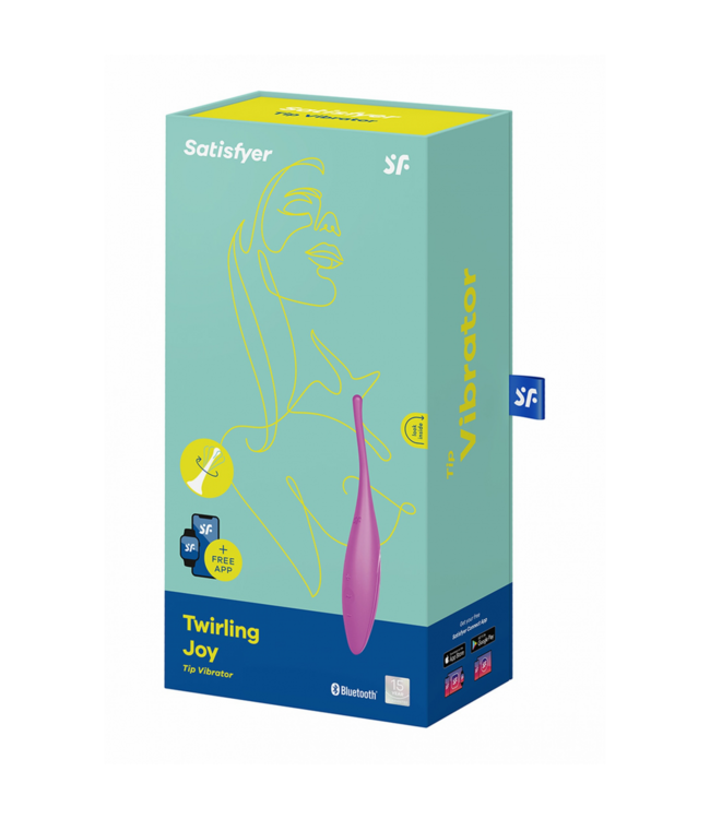 Satisfyer Twirling Joy Tip Vibrator – Stijlvolle Fuchsia Stimulant voor Ultiem Plezier
