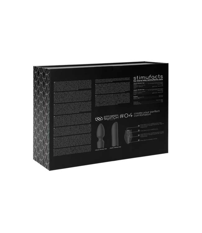 Switch by Shots Pleasure Kit #4 – Innovatieve Vibrator met Medische Siliconen Opzetstukken
