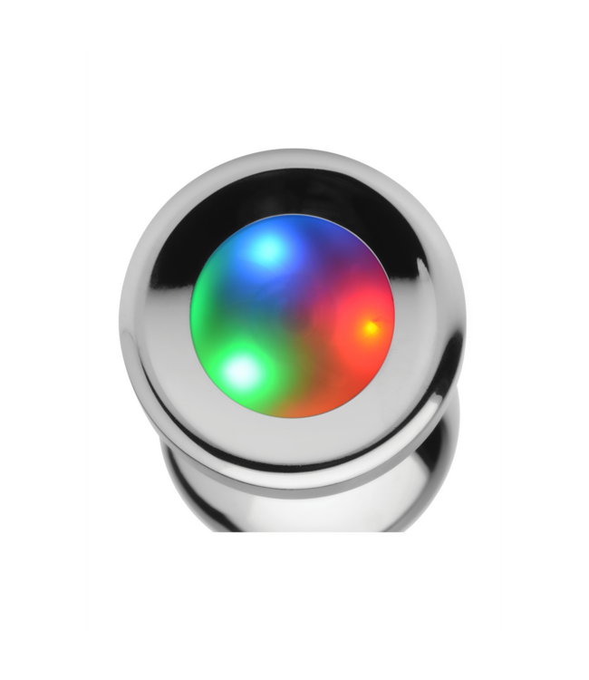 XR Brands LED Verlichte Booty Plug 12,6 cm - Kleurrijke Stroboscoopervaring voor Iedereen