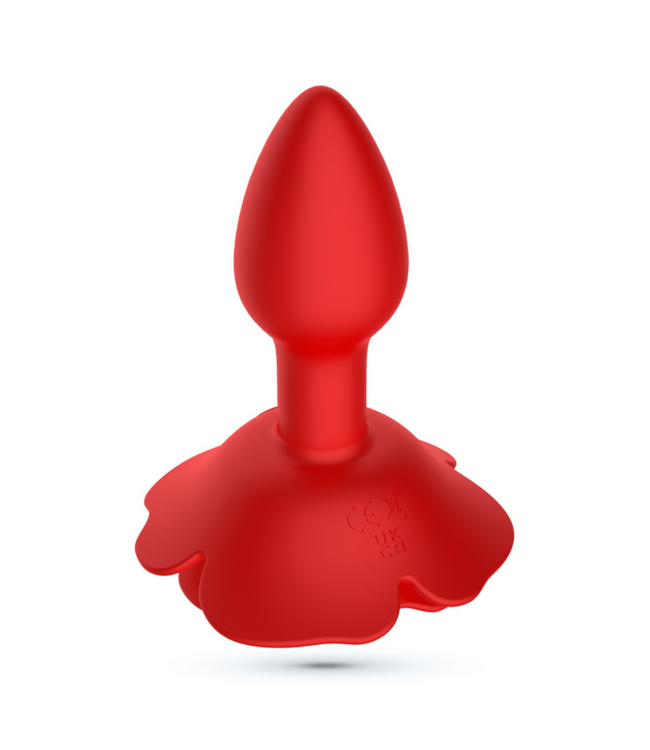 Crushious Giulietta Luxe Draaibare Anale Plug 7,7 cm Rood met Afstandsbediening en Vibratie