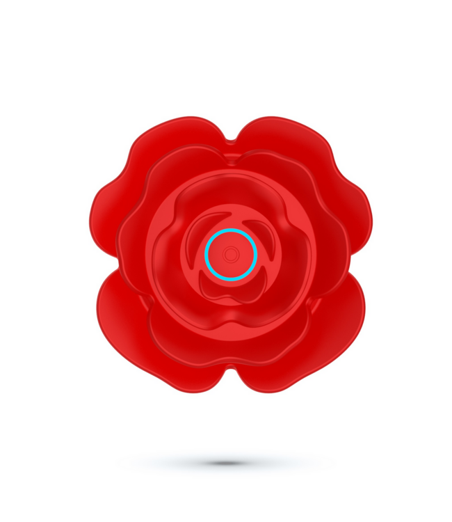 Crushious Giulietta Luxe Draaibare Anale Plug 7,7 cm Rood met Afstandsbediening en Vibratie