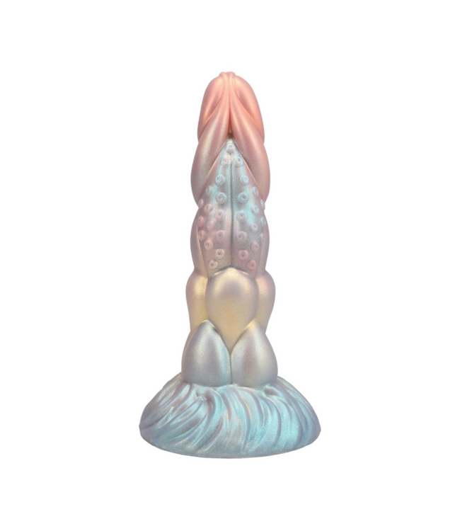 Doc Johnson Kosmischer Lustbringer: Multicolor-Silikondildo mit Rillen & Texturen