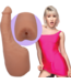 Doc Johnson Lena Moon Realistisch Dildo met Penetreerbare Billen - Veilige Ultieme Sensatie