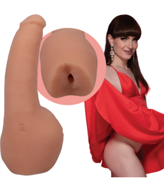 Doc Johnson Natalie Mars Dildo ULTRASKYN – Alle-in-één Speeltje voor Dubbel Plezier
