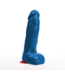 Fuck & Fist Realistischer blauer Dildo Hoenir L – 20 cm mit Hoden und Saugnapf