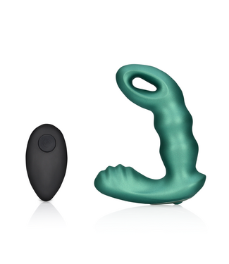Ouch! Verken Intense Plezier met de Groene Kralen Prostaat Massager met Afstandsbediening