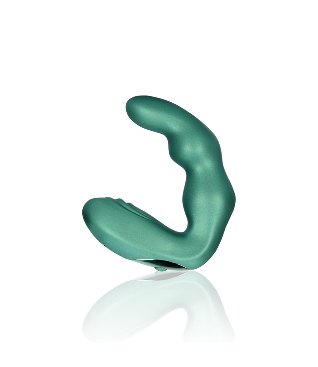Ouch! Grüner vibrierender Prostatamassager mit Fernbedienung – 10 Funktionen