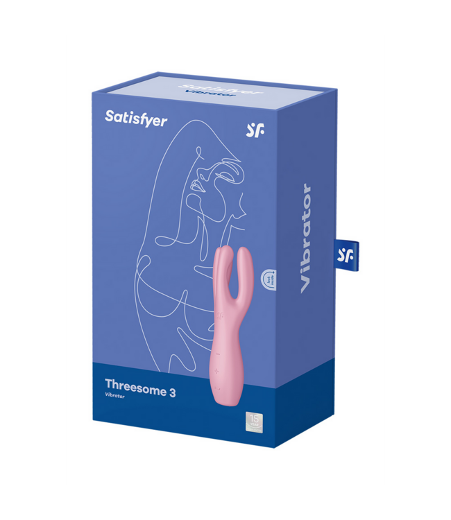 Satisfyer Threesome 3 Lay-on Vibrator Rosa | Intensiver Genuss für Klitoris & Schamlippen