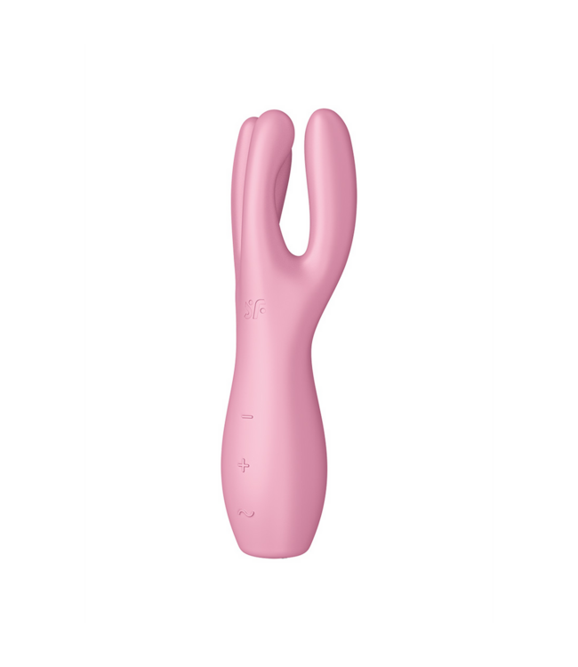Satisfyer Threesome 3 Pink Lay-on Vibrator - Intense Pleasure & Stimulation