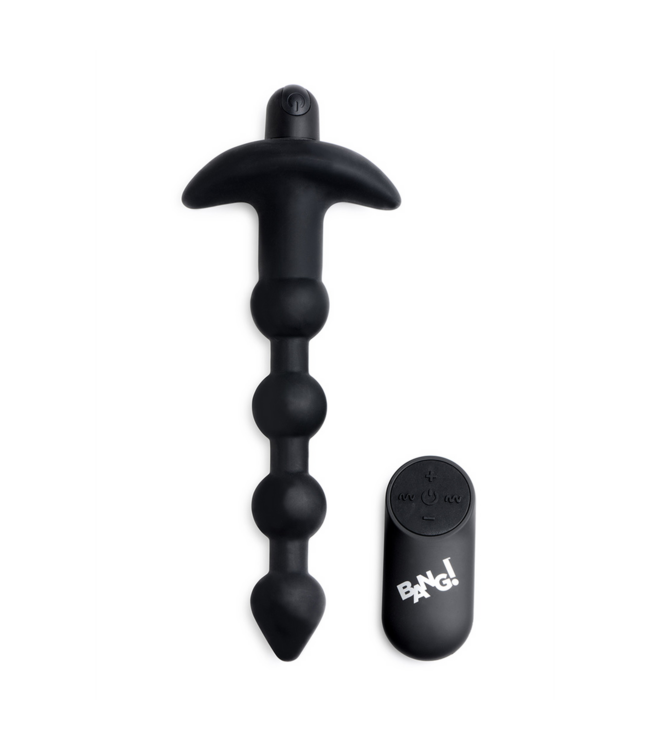XR Brands Intense BANG Toy's Anale Ballen met 28 Vibratiepatronen en Afstandsbediening