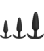 Doc Johnson Tush Trainer 3-Piece Silicone Butt Plug Set - Safe & Comfortable