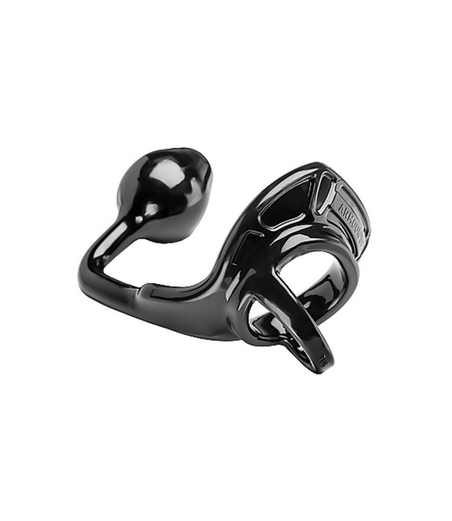 PerfectFitBrand Intense Plezier met de Armour Tug Lock Cockring & Butt Plug – Zwart