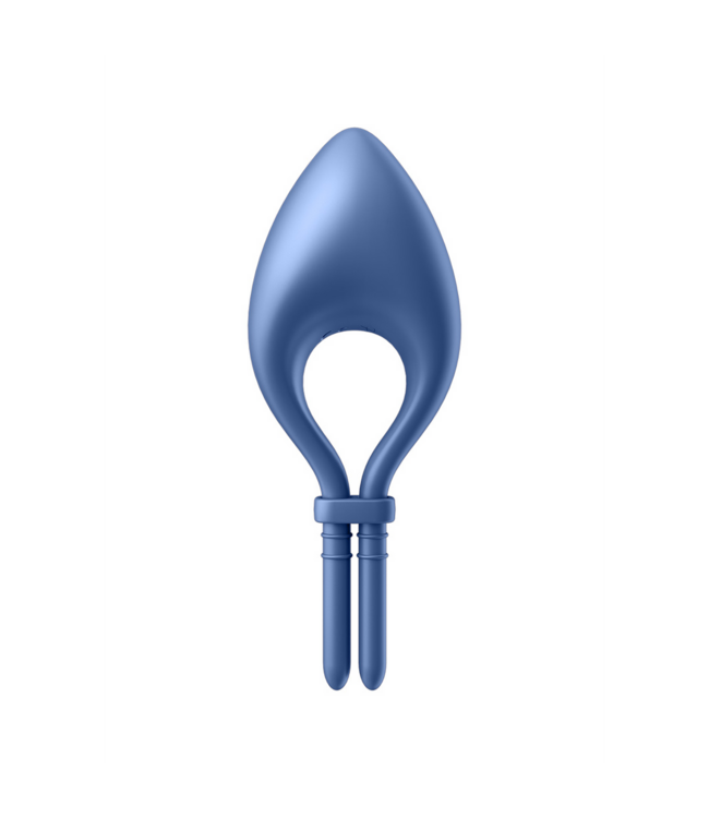 Satisfyer Bullseye Cockring Blauw - Innovatief, Verstelbaar met 12 Vibraties en App Besturing