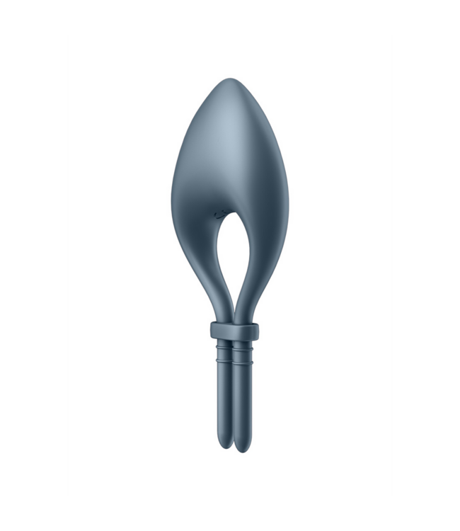 Satisfyer Bullseye Vibrerende Cockring Donkerblauw - Verstelbaar met App Bediening