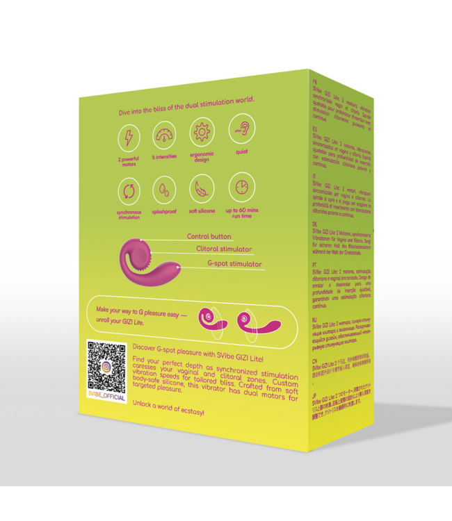 Snail Vibe GIZI Lite G-Punkt-Stimulator – Süße Drachenfrucht Rosa mit 5 Vibrationsstufen