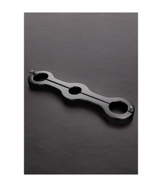 Steel by Shots Brutal Femdom Pillory: Secure Genital to Arm Restraint Device