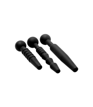 XR Brands Verken Urethraal Genot | 3 Delige Silicone Penis Plug Set voor Optimale Stimulatie